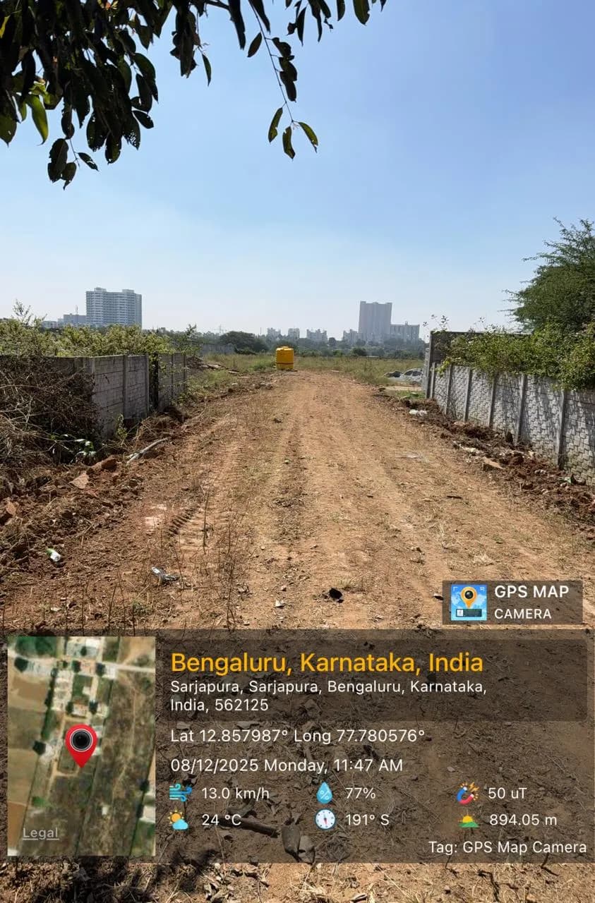 Saffron Crest: Site photo filed with Karnataka RERA