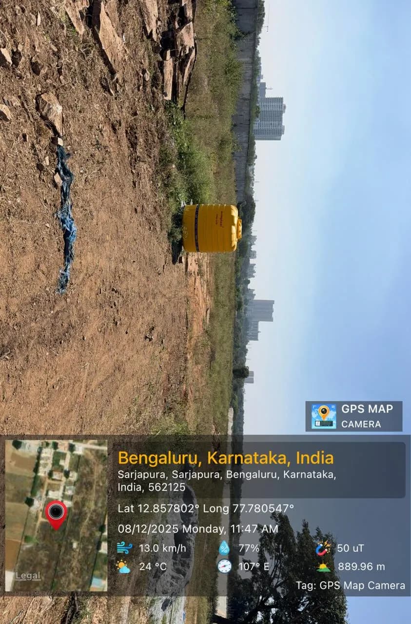 Saffron Crest: Site photo filed with Karnataka RERA