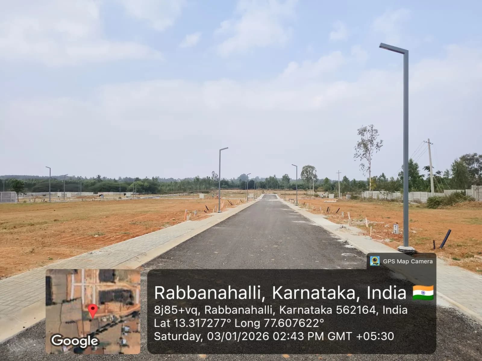 Windsor Hillside: Site photo filed with Karnataka RERA