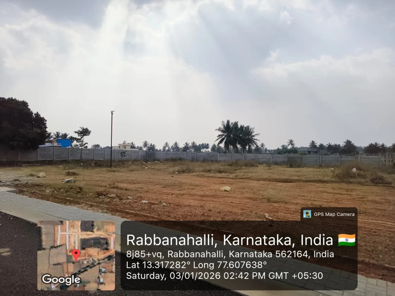 Windsor Hillside: Site photo filed with Karnataka RERA