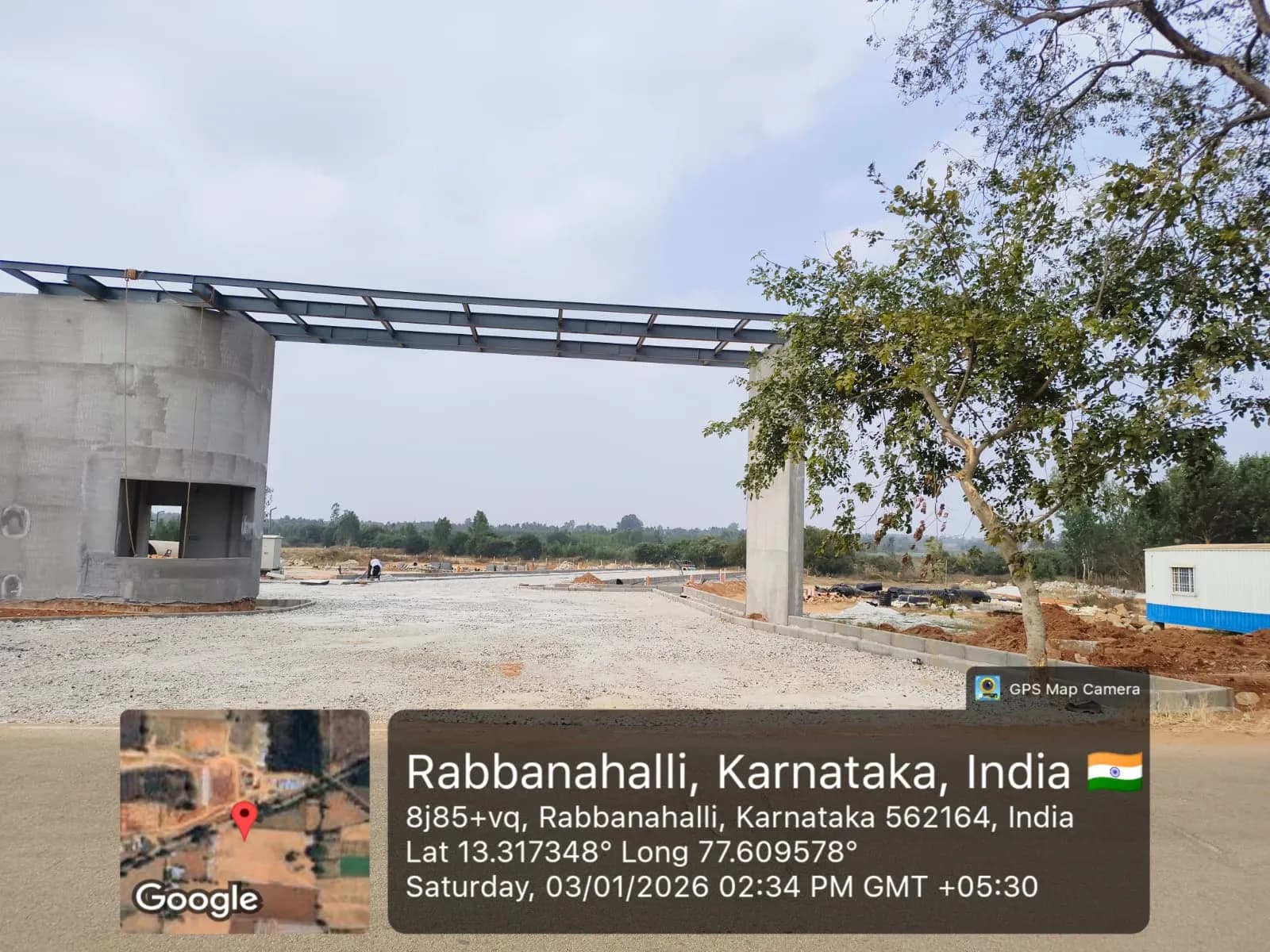 Windsor Hillside: Site photo filed with Karnataka RERA