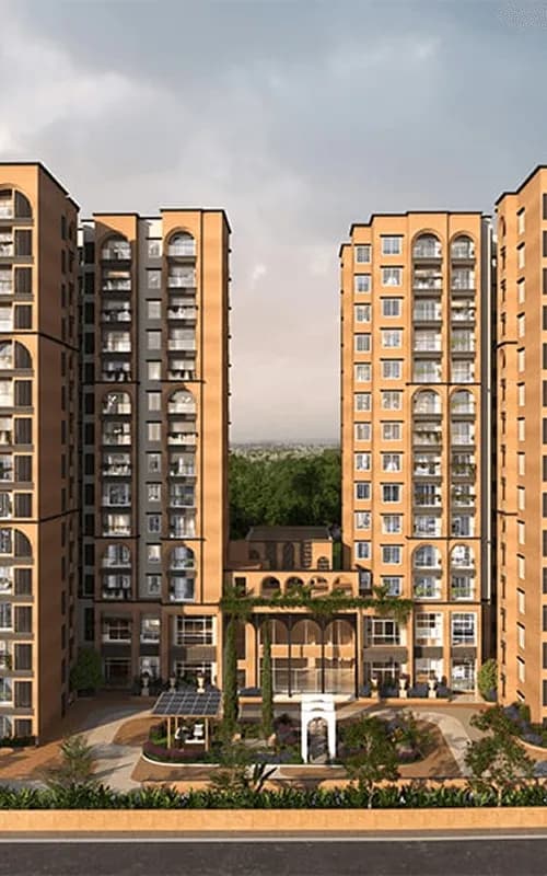 Sumadhura Solea: Clubhouse entrance with Mediterranean-inspired architecture (artist’s impression)