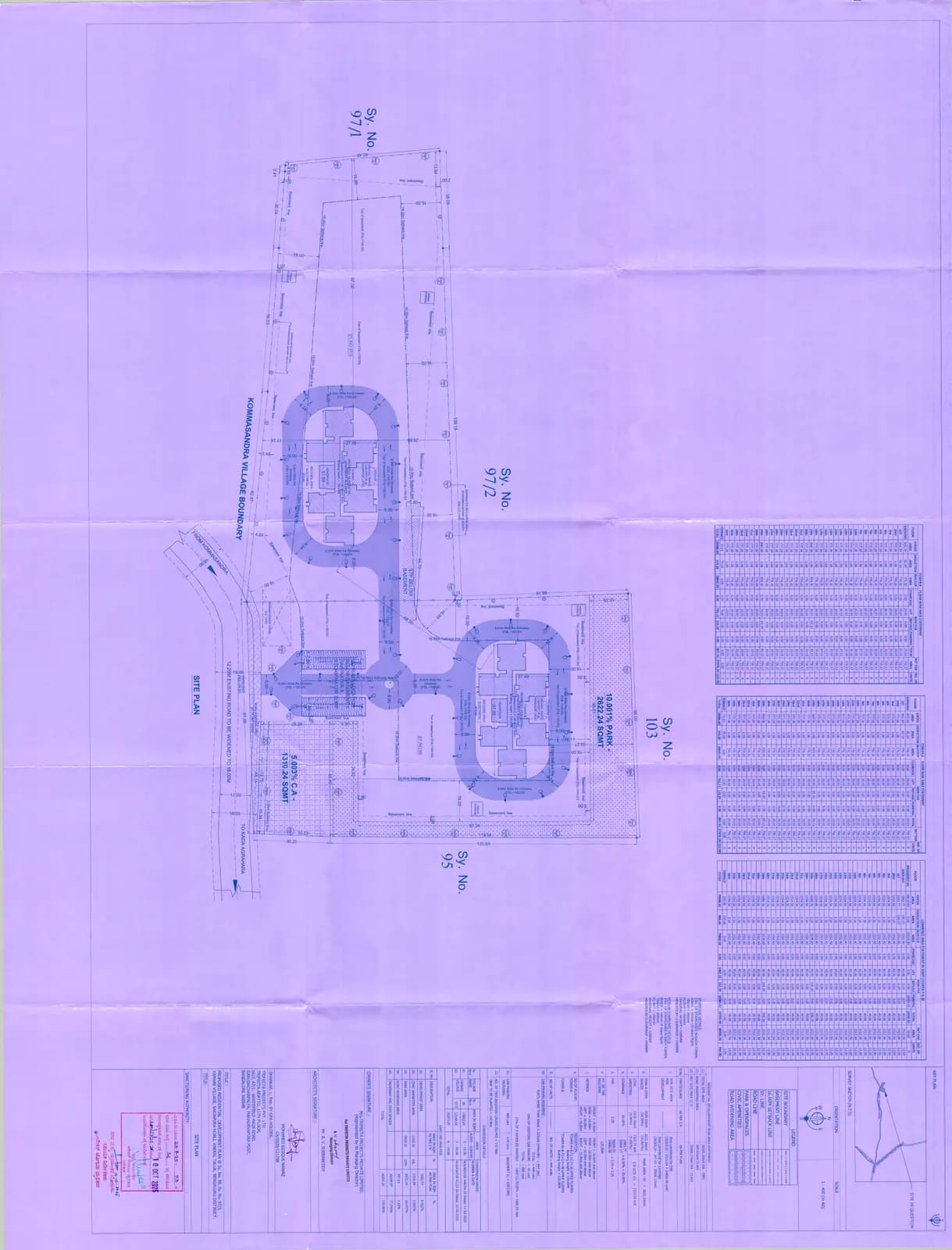 Trifecta Veranza: Approved Building Plan (filed with Karnataka RERA)
