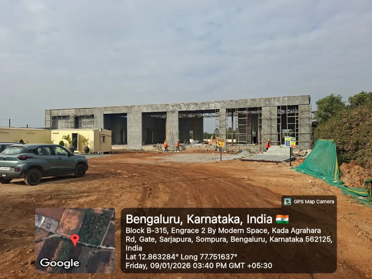 Trifecta Veranza: Site photo filed with Karnataka RERA