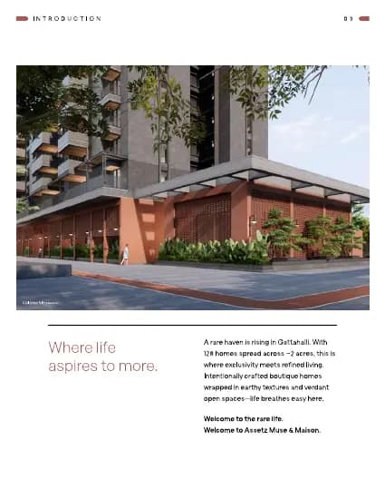 Assetz Muse & Maison: Brochure, page 3 (filed with Karnataka RERA)