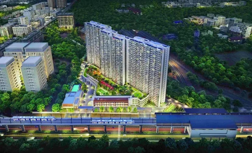 Mahindra Blossom: Half Olympic-size swimming pool amenity (artist’s impression)