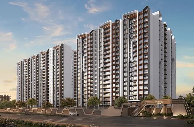 Sumadhura Elysium Phase-I: Project view showing low-density planning (artist’s impression)