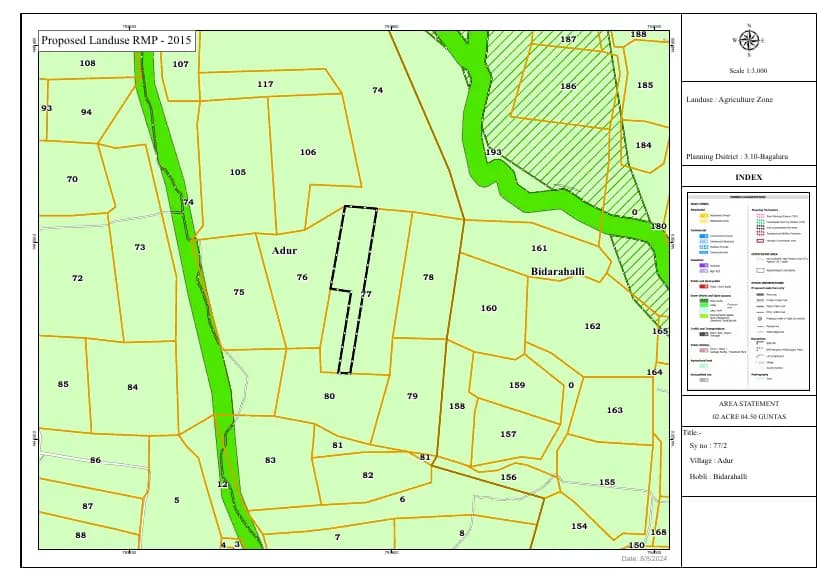 A M Rajshekar: CDP Demarcation.pdf (filed with Karnataka RERA)