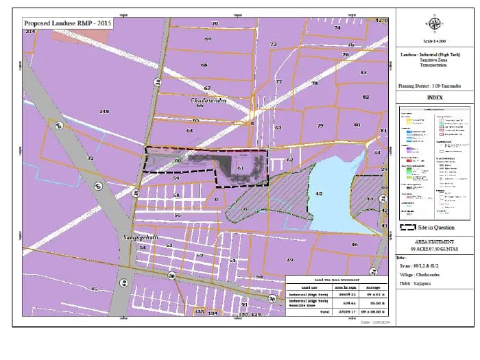 Haven: Demarcation of proposed land in Approved Master plan (merged) (filed with Karnataka RERA)