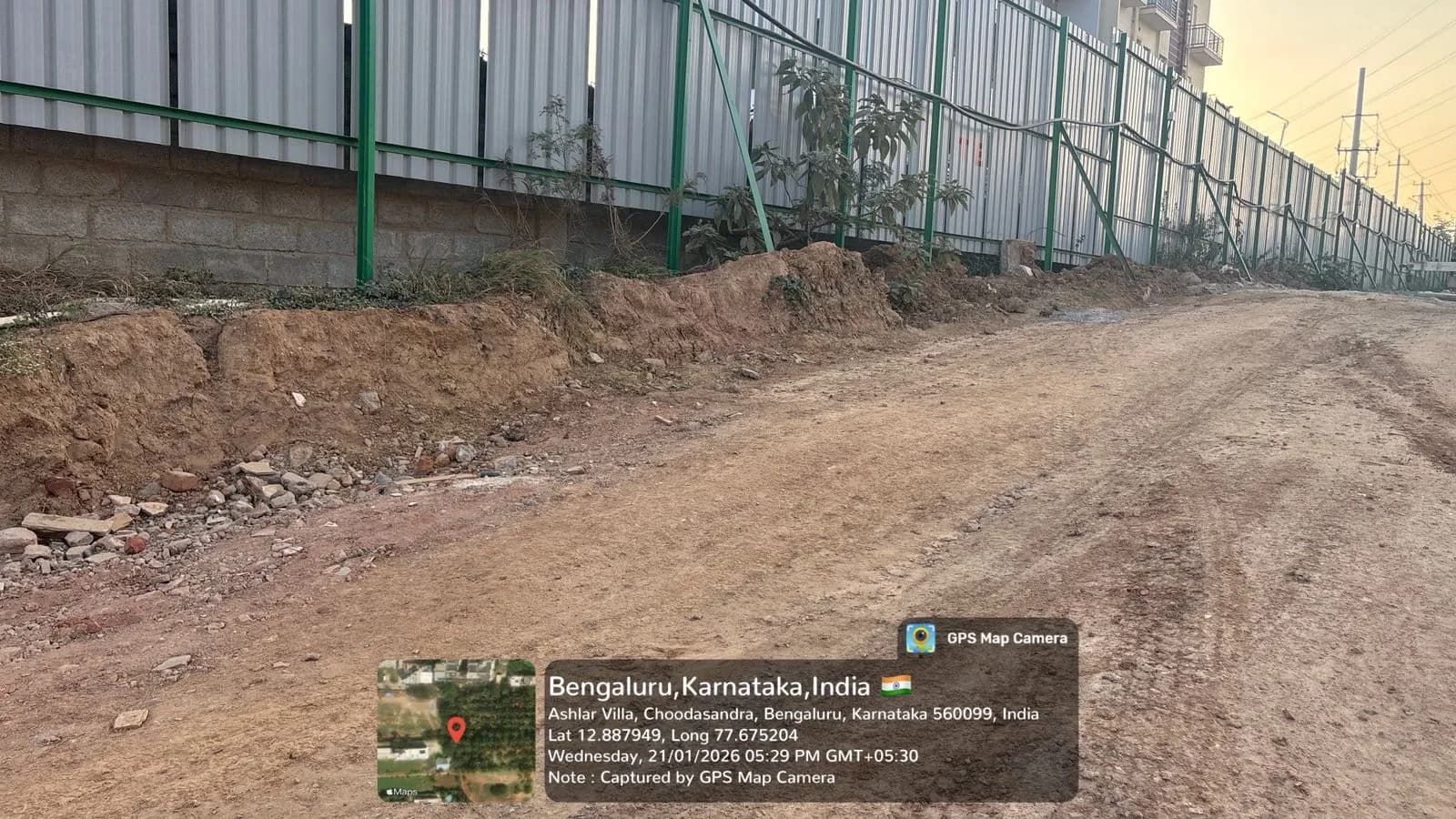 Haven: Site photo filed with Karnataka RERA