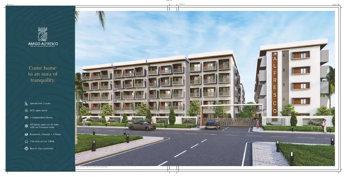 Amigo Alfresco: Brochure, page 4 (filed with Karnataka RERA)