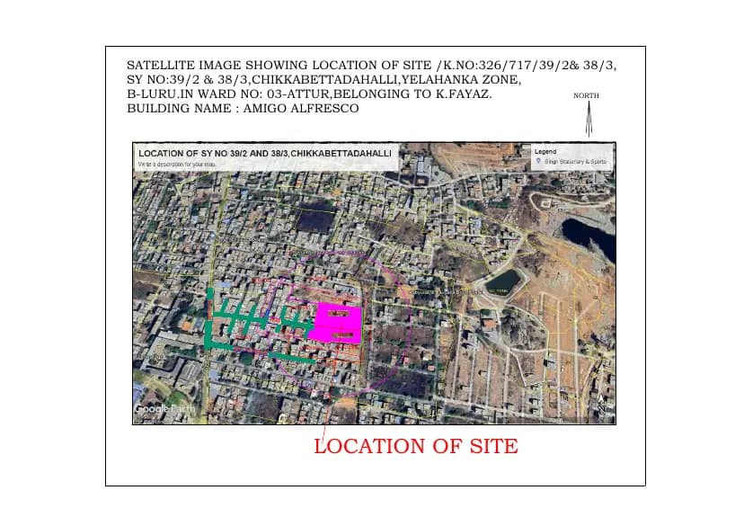Amigo Alfresco: Demarcation Proposed Land Master Plan (filed with Karnataka RERA)