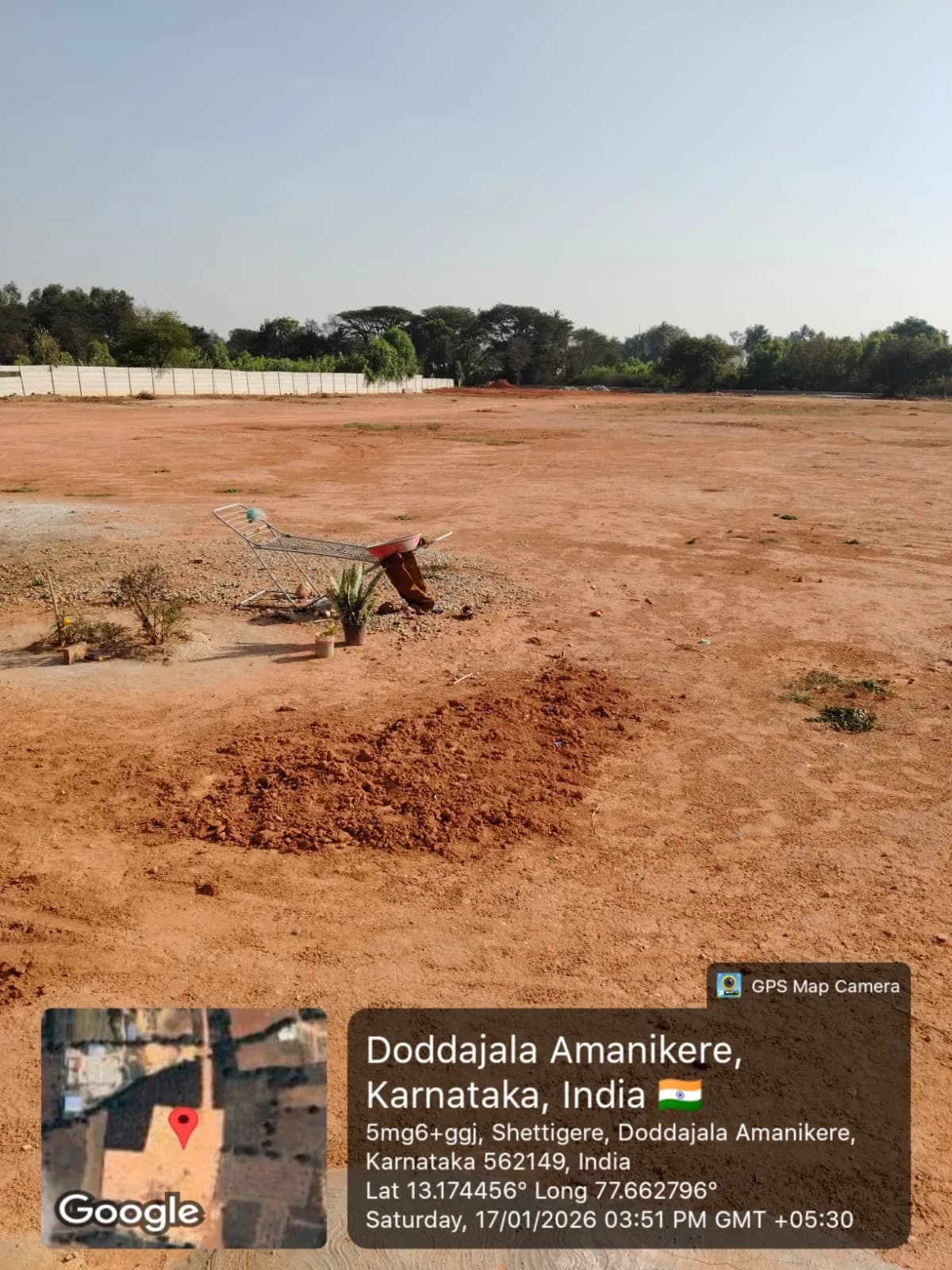 Pinakini Life Spaces Phase 1: Site photo filed with Karnataka RERA