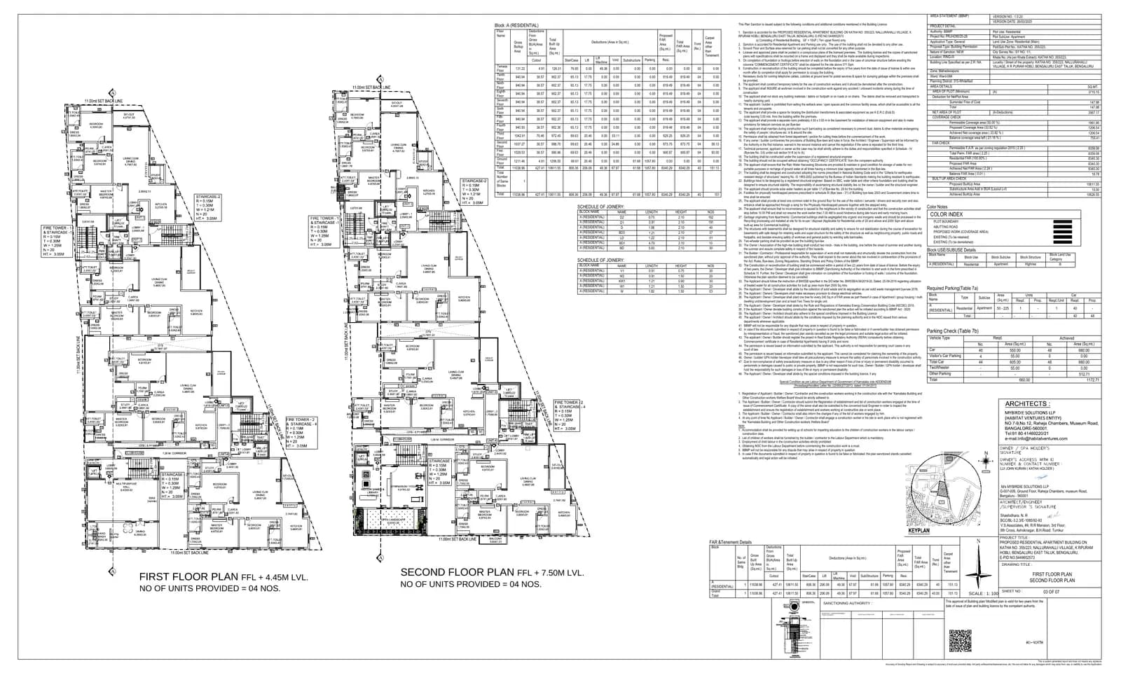 Watersong: Approved Building Plan (filed with Karnataka RERA)