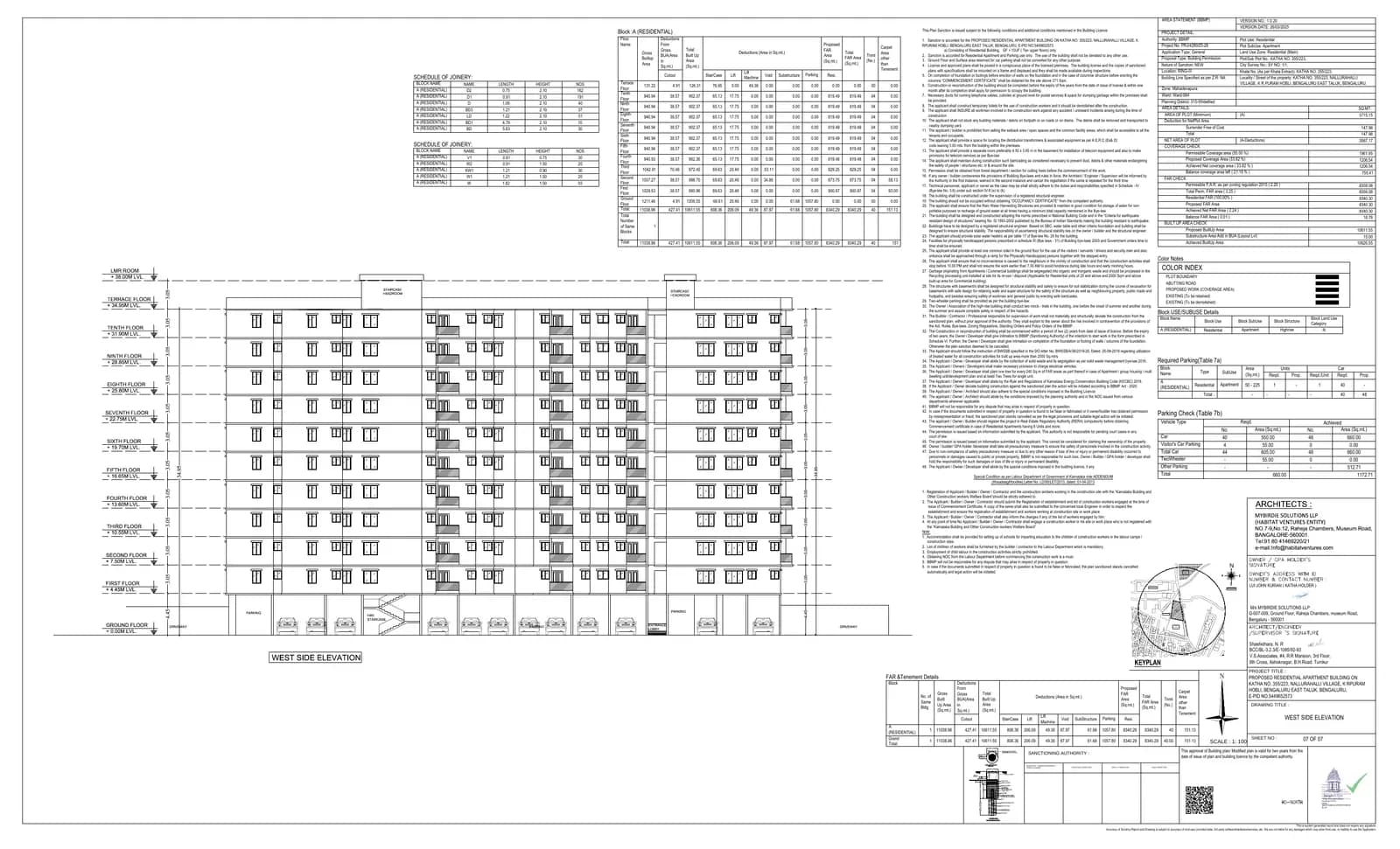 Watersong: 7WATERSONG Elevation (filed with Karnataka RERA)