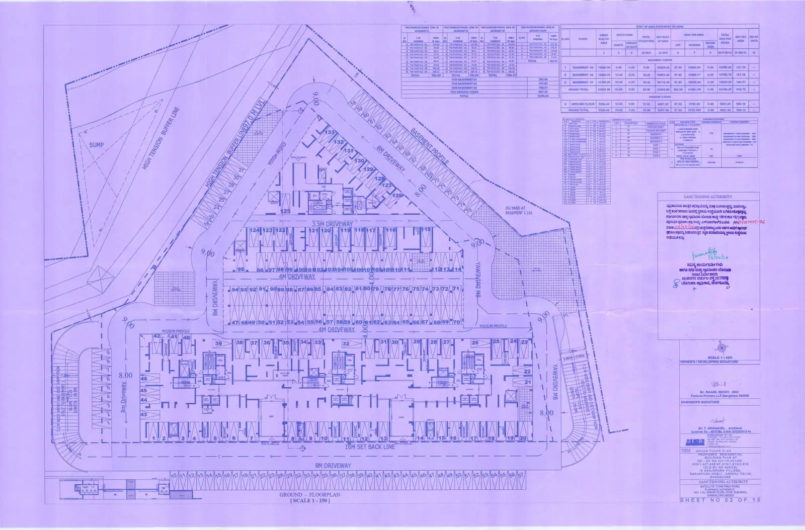 Seven Sarjapur: 3) Ground Floor Plan (filed with Karnataka RERA)