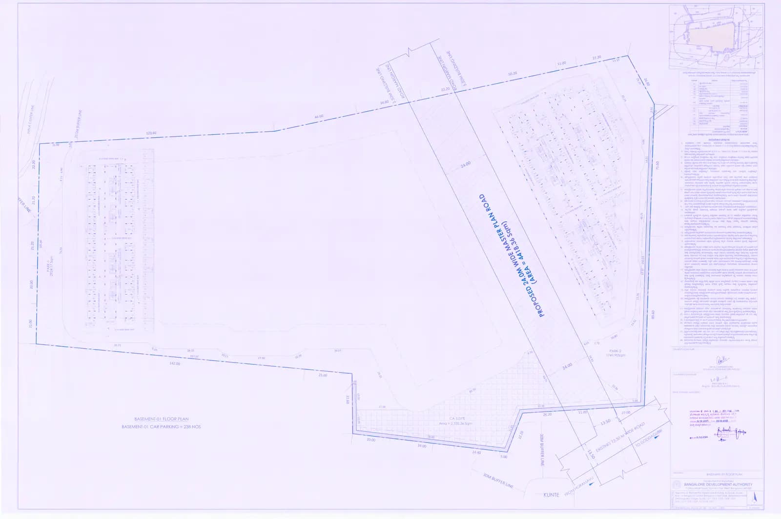 Nava Vruksha: Basement 01 Floor Plan.pdf (filed with Karnataka RERA)