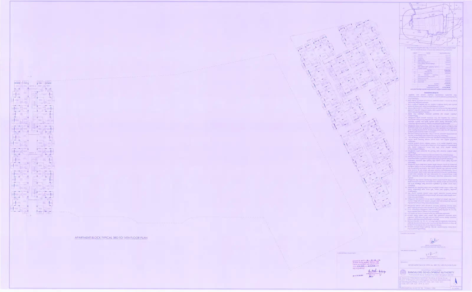Nava Vruksha: Typical 3rd to 14th Floor Plan.pdf (filed with Karnataka RERA)