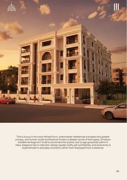 Srivatsav Jubilee Heritage: Brochure, page 6 (filed with Karnataka RERA)