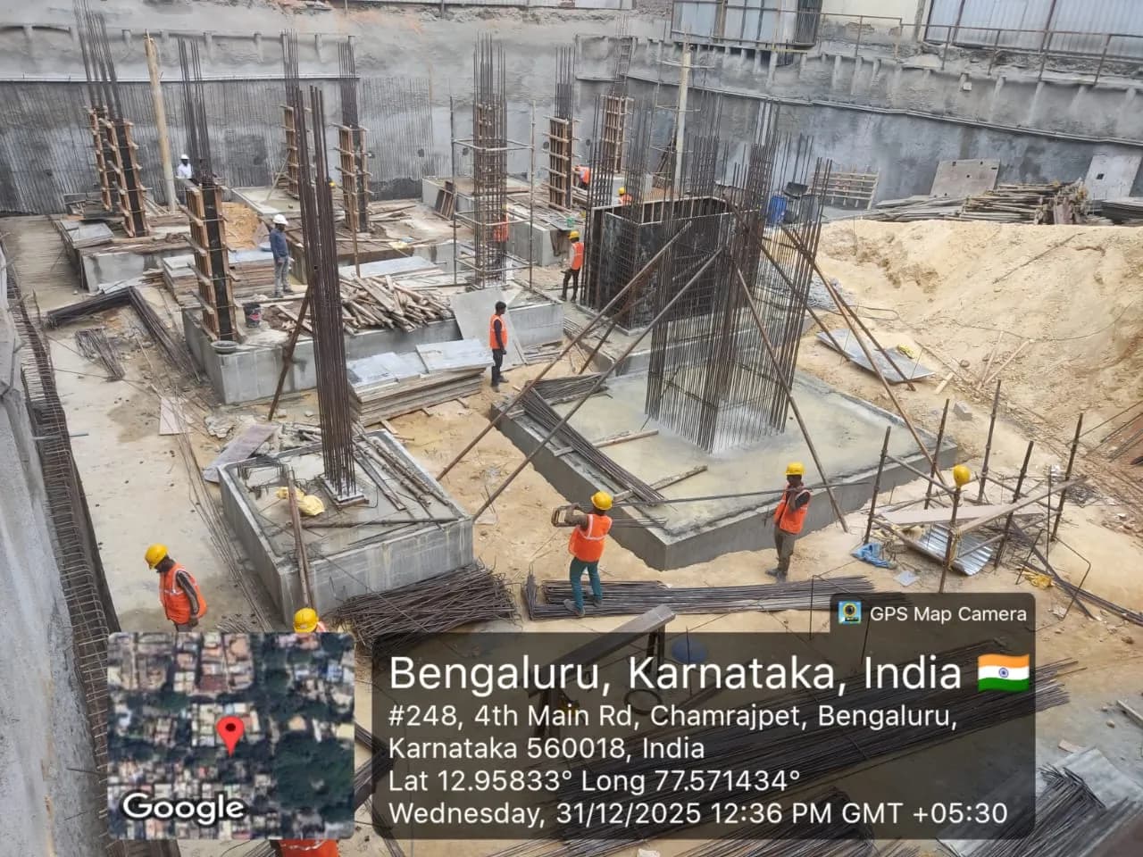 Srivatsav Jubilee Heritage: Site photo filed with Karnataka RERA