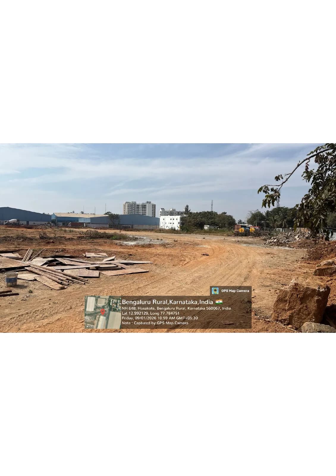 Trivik Signature: Site photo filed with Karnataka RERA