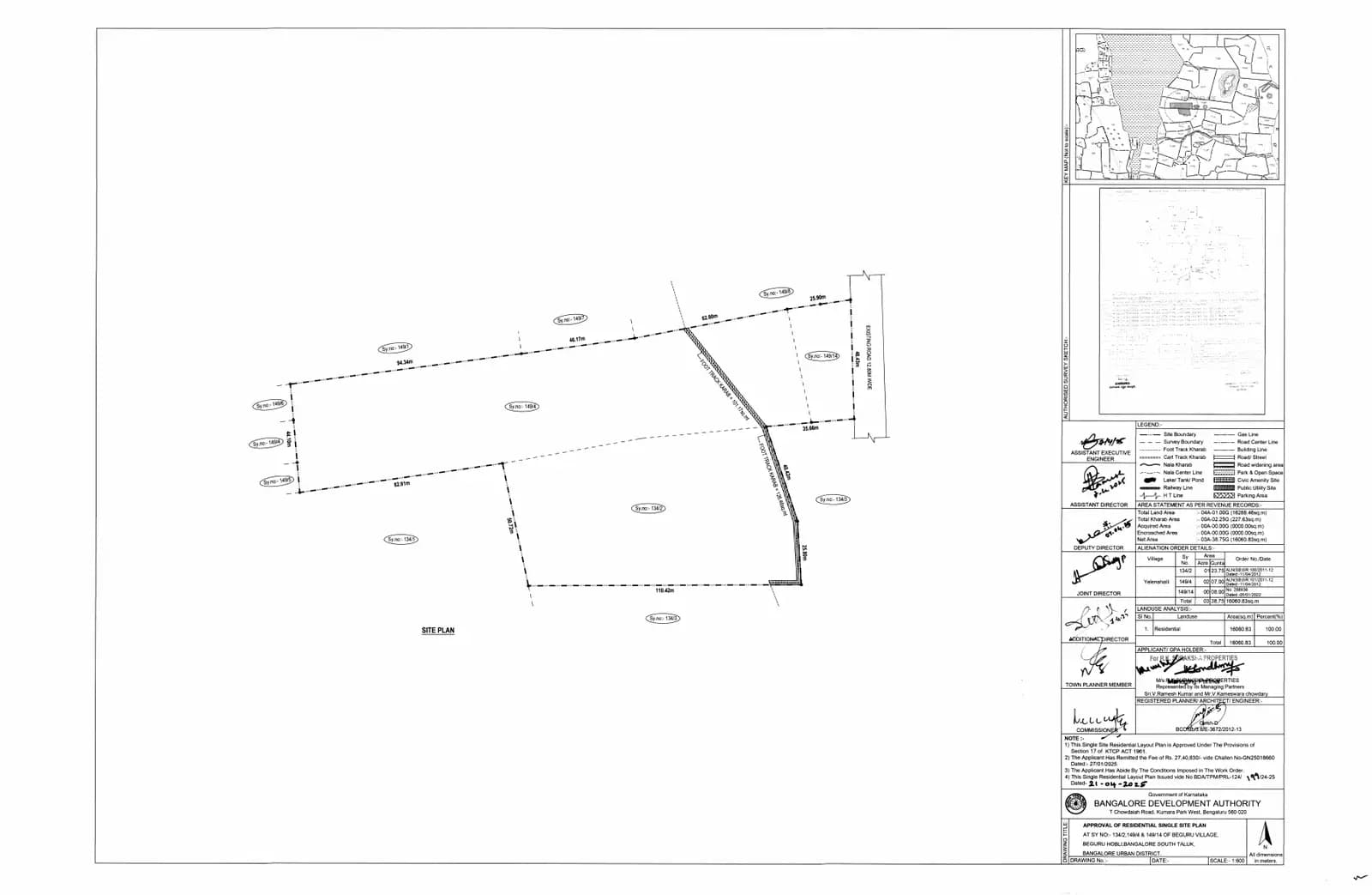 Suraksha Whispering Waves: Approved Residential Layout Plan (filed with Karnataka RERA)
