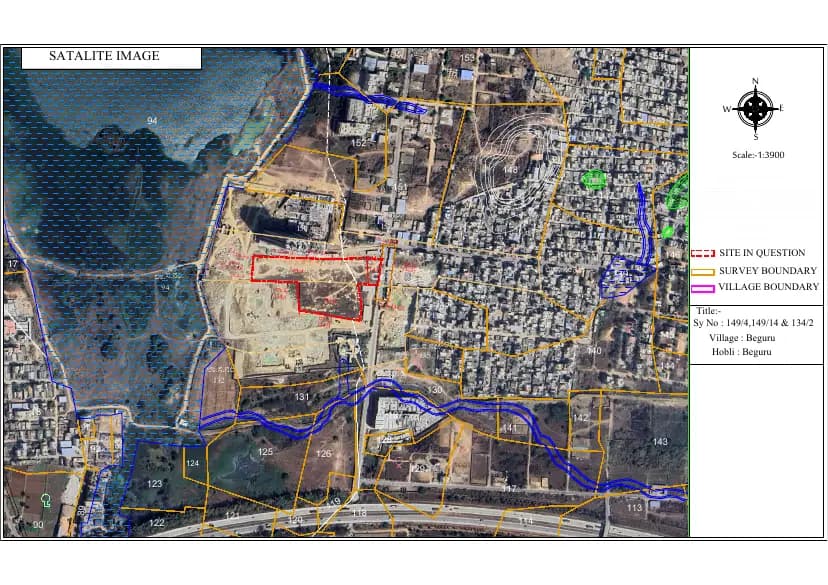 Suraksha Whispering Waves: Demarcation of land dedicated for the project (filed with Karnataka RERA)