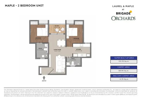 Laurel & Maple at Brigade Orchards: Brochure, page 3 (filed with Karnataka RERA)