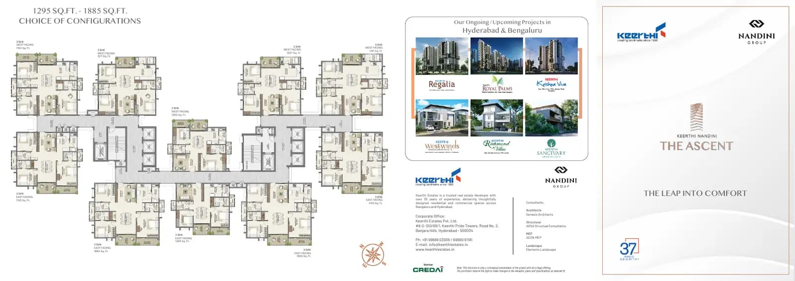 Keerthi Nandini The Ascent: Brochure, page 1 (filed with Karnataka RERA)