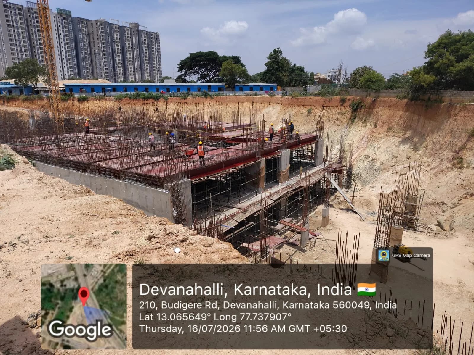 Keerthi Nandini The Ascent: Site photo filed with Karnataka RERA