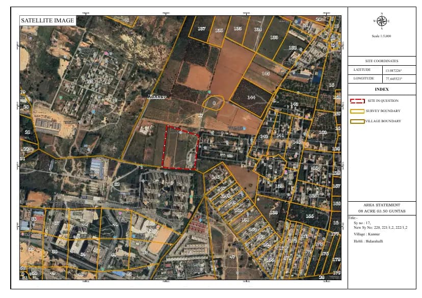 Poulomi Florique: Google Map demarcation.pdf (filed with Karnataka RERA)