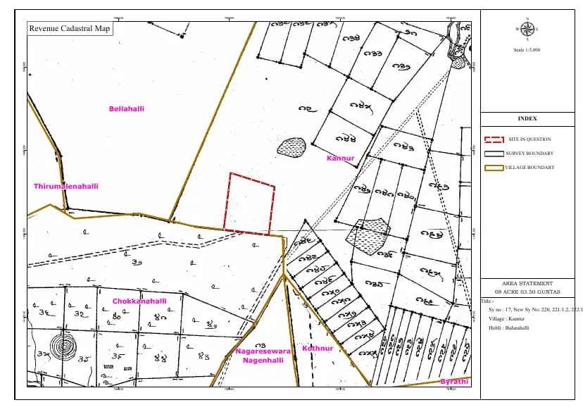 Poulomi Florique: Village Map demarcation.pdf (filed with Karnataka RERA)