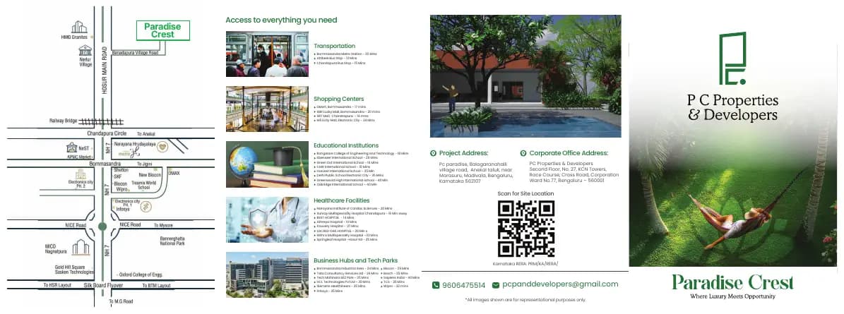 Paradise Crest: Brochure, page 1 (filed with Karnataka RERA)
