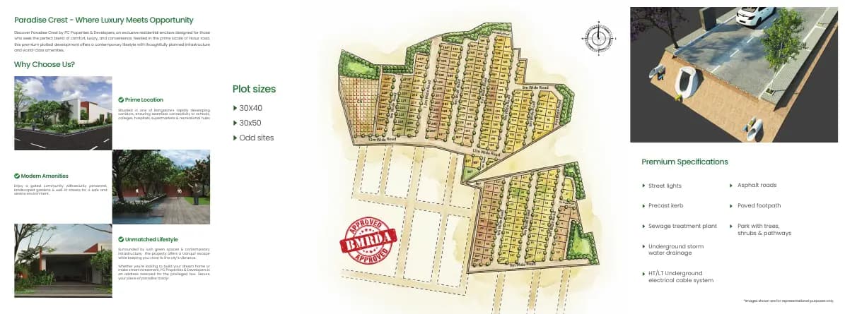 Paradise Crest: Brochure, page 2 (filed with Karnataka RERA)
