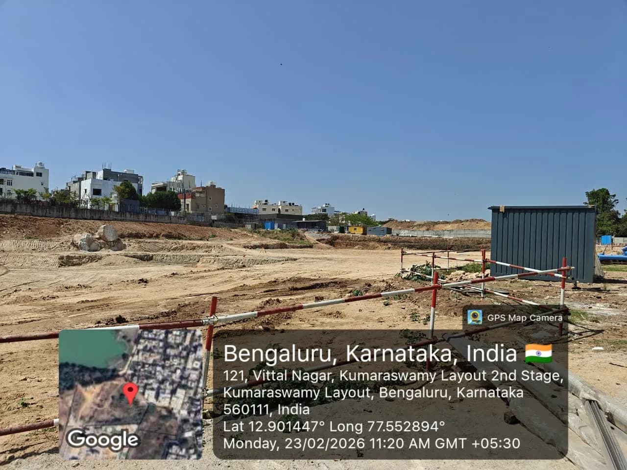 Rainbow Uno: Site photo filed with Karnataka RERA