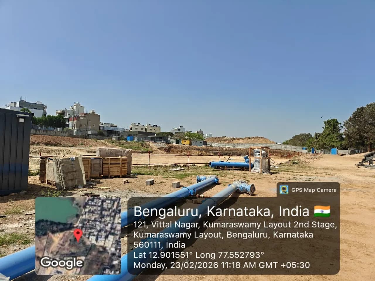 Rainbow Uno: Site photo filed with Karnataka RERA