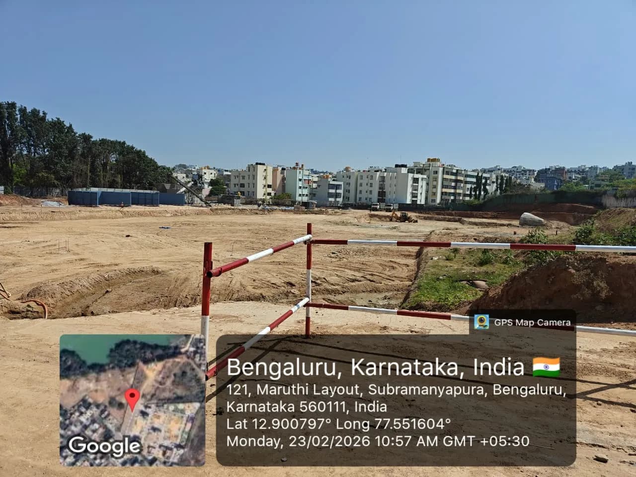 Rainbow Uno: Site photo filed with Karnataka RERA