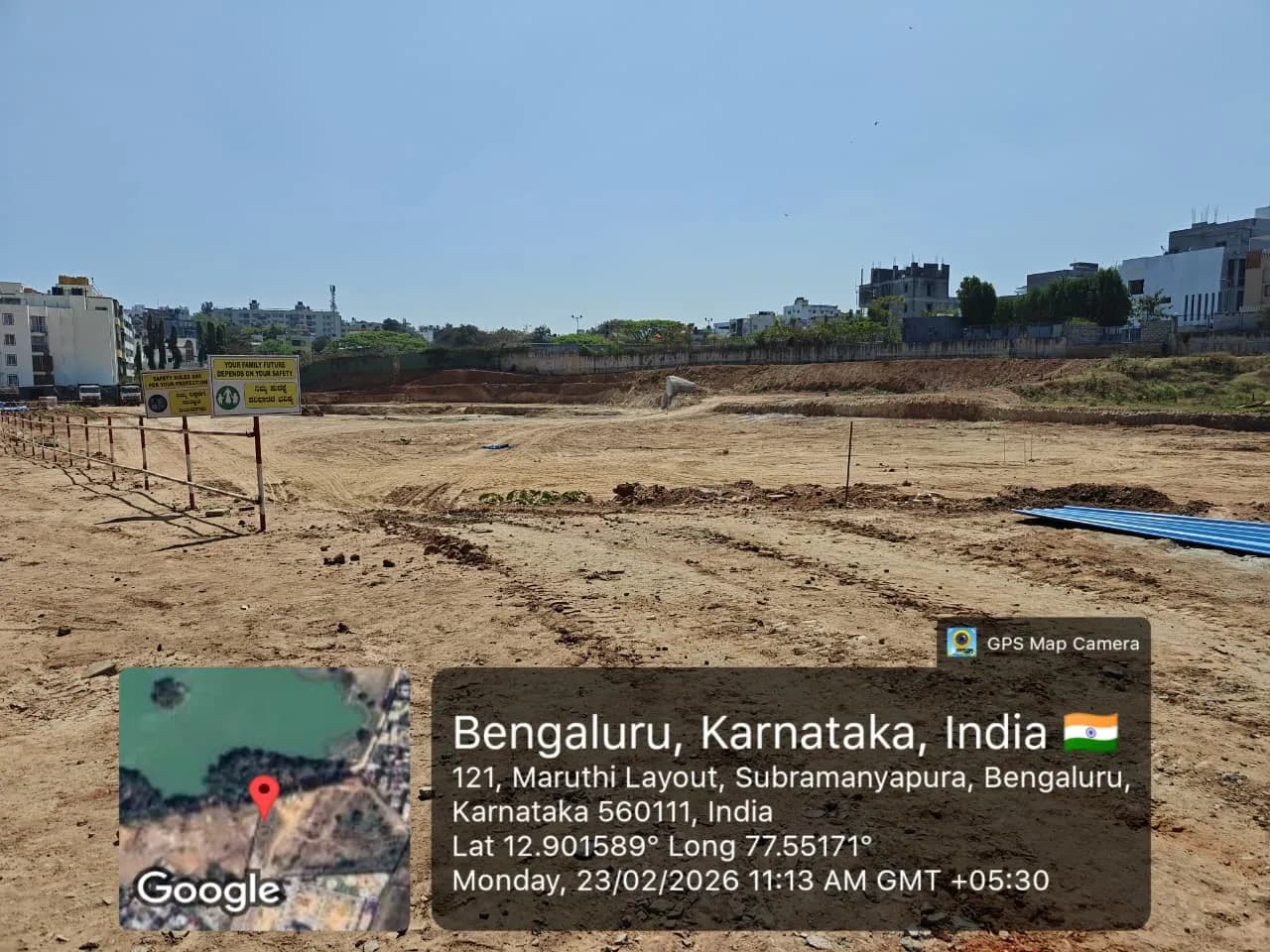 Rainbow Uno: Site photo filed with Karnataka RERA