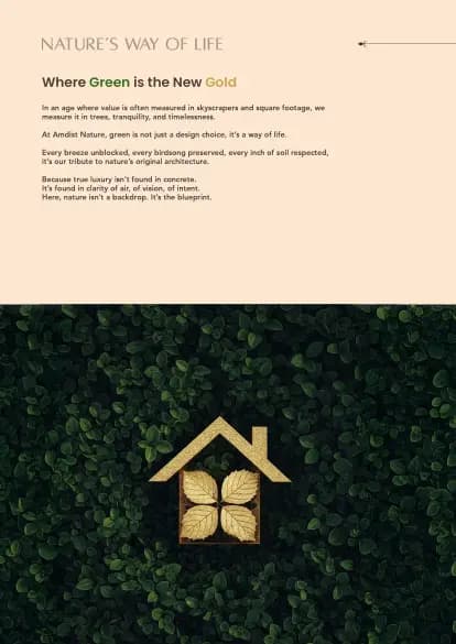 Amidst Nature: Brochure, page 2 (filed with Karnataka RERA)