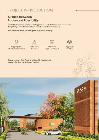 Amidst Nature: Brochure, page 3 (filed with Karnataka RERA)