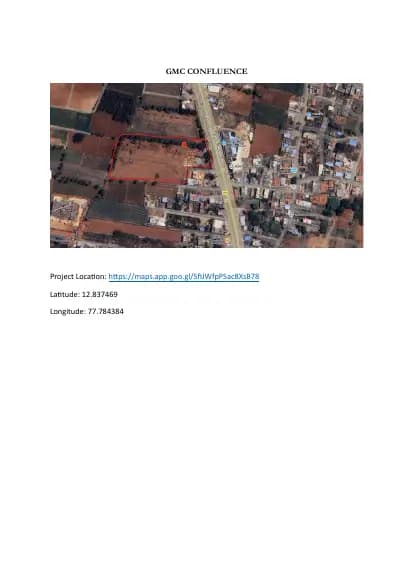 GMC Confluence: 2 Project location demarcation (filed with Karnataka RERA)