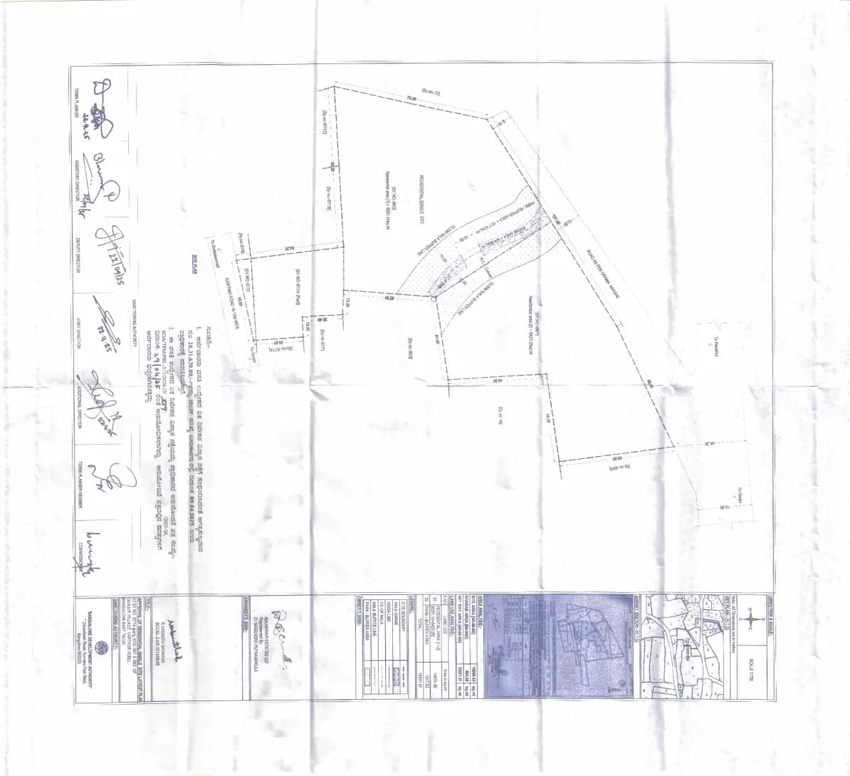 Nikhar Celio: SyNo 68 ADLR Survey Sketch singlt layout plan (filed with Karnataka RERA)