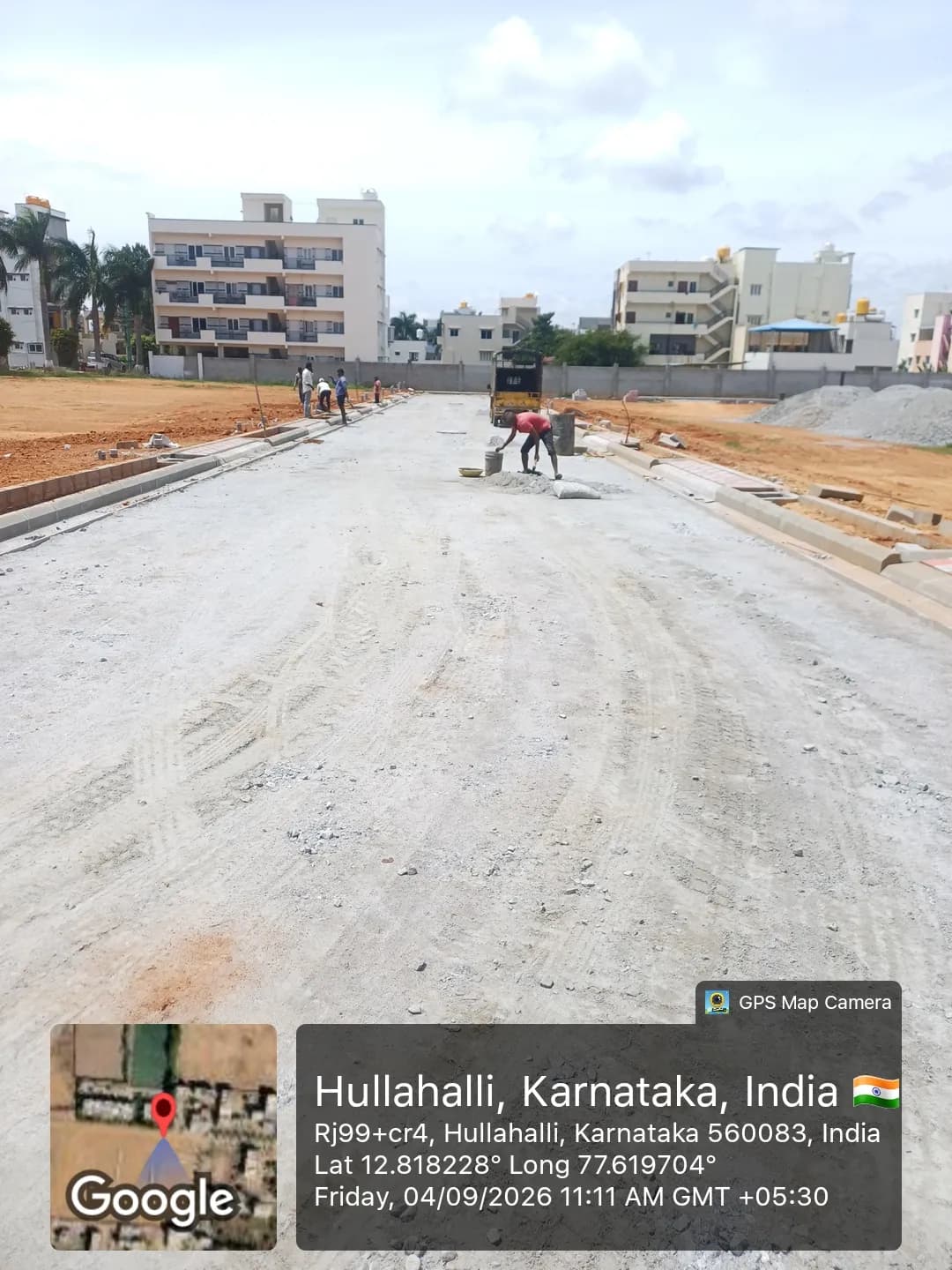 G K Sunrise Gloria: Site photo filed with Karnataka RERA