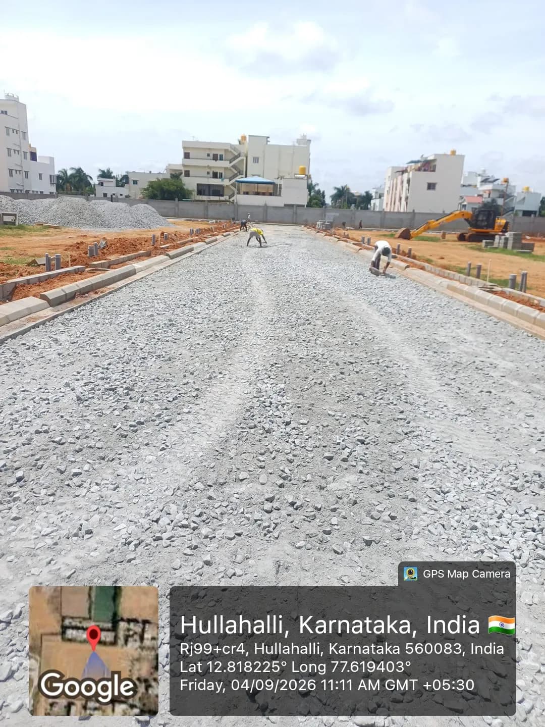G K Sunrise Gloria: Site photo filed with Karnataka RERA