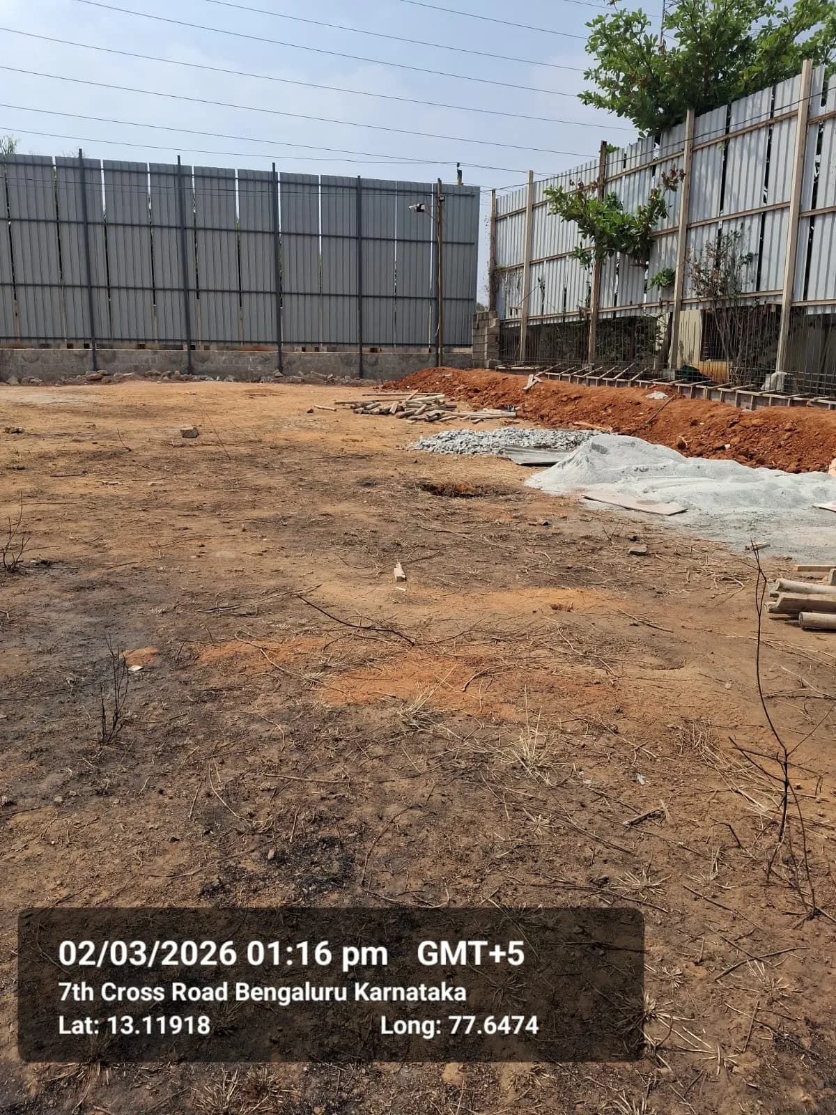 Yafa Zinnia: Site photo filed with Karnataka RERA