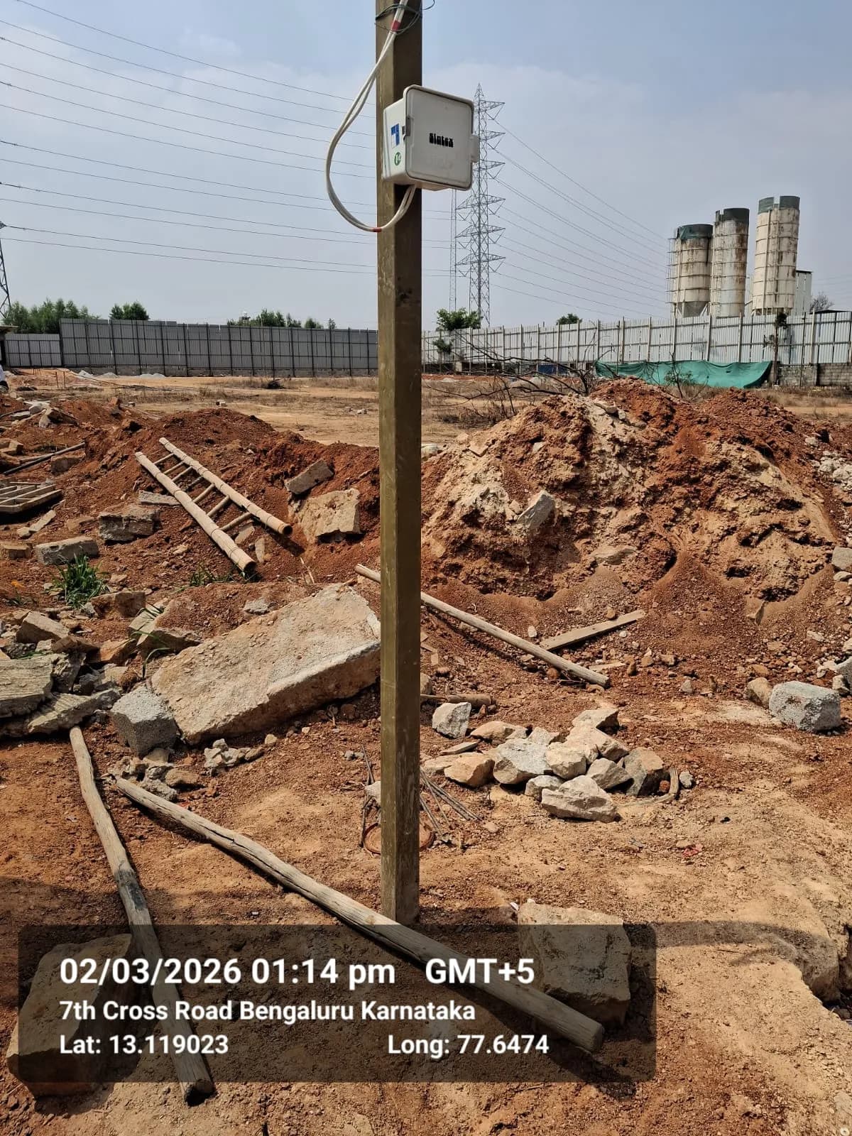 Yafa Zinnia: Site photo filed with Karnataka RERA