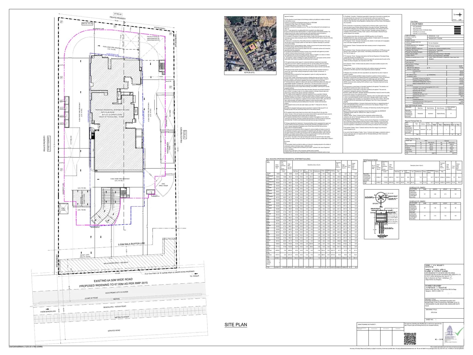 Heart Of Harmony: 4 APPROVED BUILDING PLAN, page 1 (filed with Karnataka RERA)