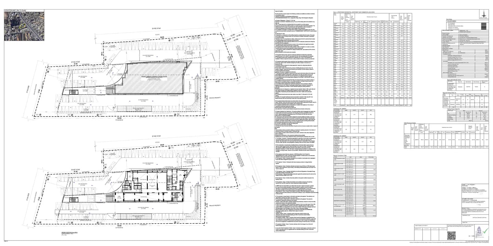 Level Up by Livingwalls: Approved Building Plan, page 1 (filed with Karnataka RERA)