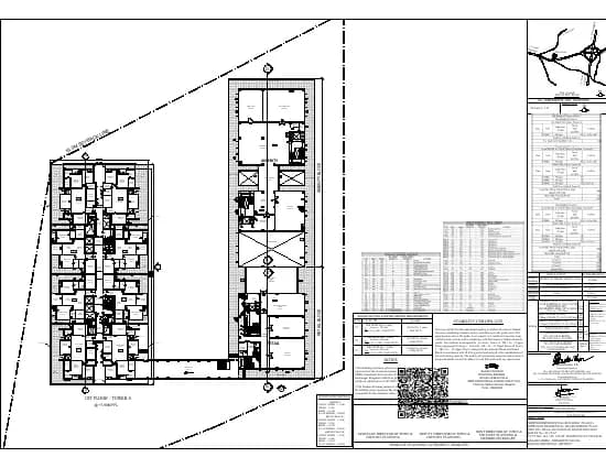 Assetz Naru & Nami Phase 1: 5 Tower A Amenity Retail Block 1st Floor Plan, page 1 (filed with Karnataka RERA)