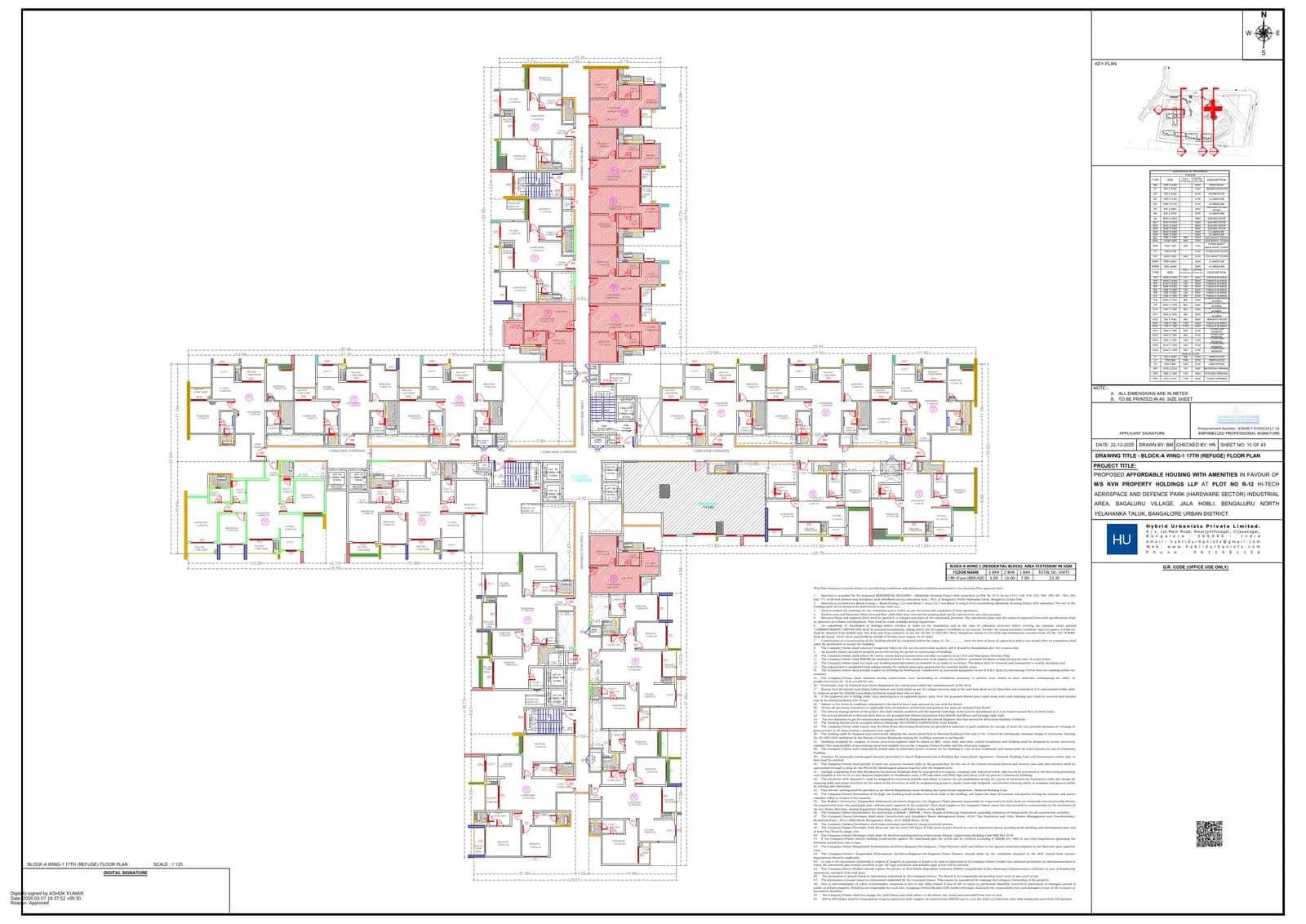 Northern Lights by Puravankara KVN: 10 W1 17TH (REFUGE) FLOOR PLAN.pdf (filed with Karnataka RERA)